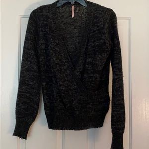 Draped sweater pullover